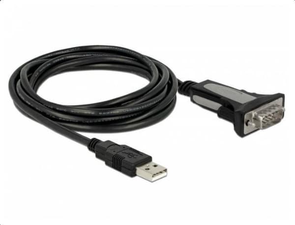 DeLOCK USB-A (m) til 9-benet SUB-D med skruer (m) seriel RS232 adapter / FTDI chip - 3 meter