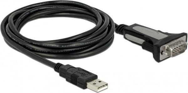DeLOCK USB-A (m) til 9-benet SUB-D med skruer (m) seriel RS232 adapter / FTDI chip - 3 meter