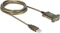 Miniatyrbillede 2 af 7: DeLOCK USB-A (m) til 9-benet SUB-D med skruer (m) seriel RS232 adapter / Prolific chip / LED indikatorer - 2 meter