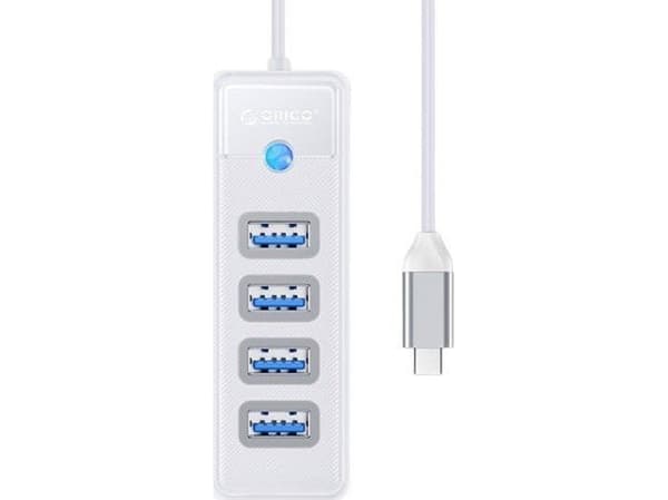 ORICO HUB USB-C 4x USB-A (4x3.1) 5 GBPS PW4U-C3-015-WH-EP