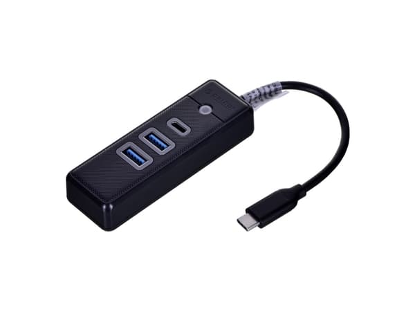 Orico Adapter Hub USB-C to 2x USB 3.0 + USB-C Orico, 5 Gbps, 0.15m (black)