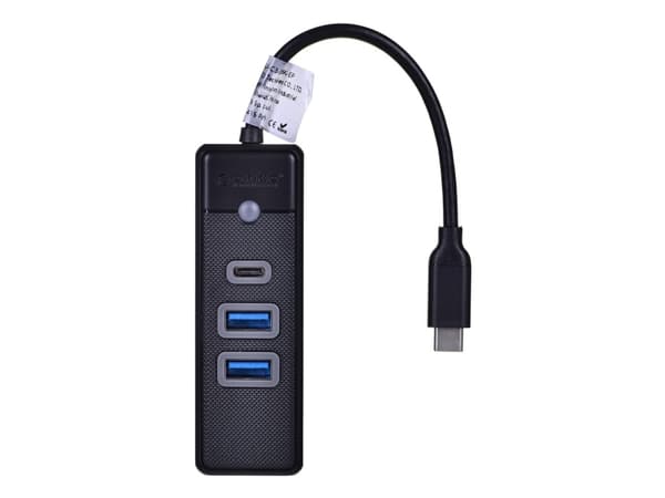 Orico Adapter Hub USB-C to 2x USB 3.0 + USB-C Orico, 5 Gbps, 0.15m (black)