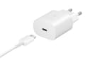 Miniatyrbillede 5 af 6: Samsung PD 25W Vægoplader + kabel - USB-C hurtigoplader - Hvid
