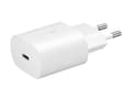 Miniatyrbillede 2 af 6: Samsung PD 25W Vægoplader + kabel - USB-C hurtigoplader - Hvid