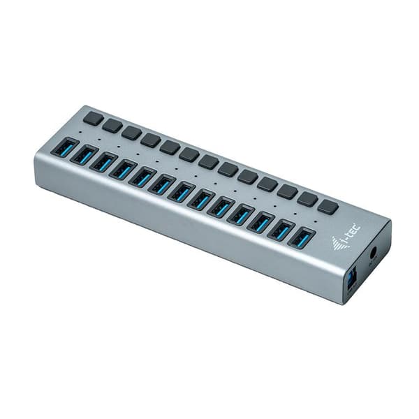 I-TEC USB 3.0 Charging HUB 13-portars port med extern strömadapter 60W 13x USB-laddningsport för surfplattor notebooks ultrabooks PC (U3CHARGEHUB13)