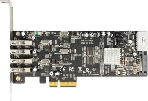 PCI Expr Card Delock 4x USB3.0 ext