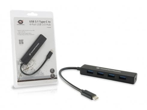 Conceptronic CTC4USB3 - Hub - 4x SuperSpeed USB 3.0 - Desktop
