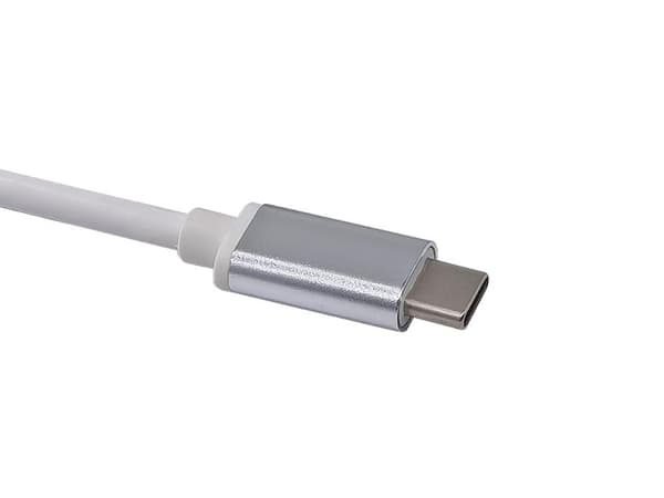 Utrusta 133481 USB-C till 3-portars USB Hub med Gigabit Adapter/Silver