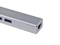 Miniatyrbild 5 av 9: Utrusta 133481 USB-C till 3-portars USB Hub med Gigabit Adapter/Silver