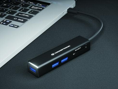 Conceptronic DONN08B – Keskitin – 3 x SuperSpeed USB3.0 – pöytäkone (DONN08B)