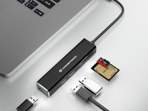 Conceptronic DONN08B – Keskitin – 3 x SuperSpeed USB3.0 – pöytäkone (DONN08B)