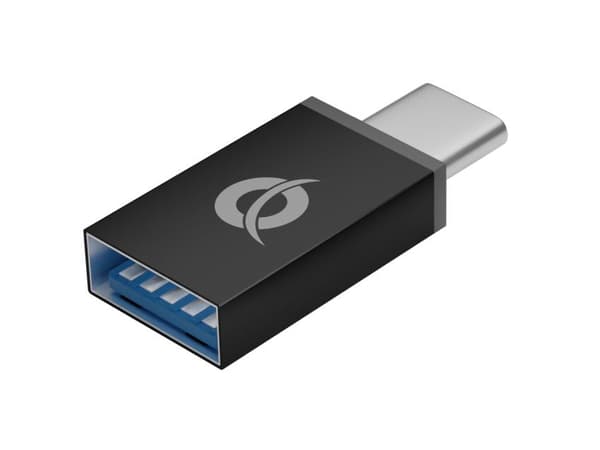 Conceptronic DONN07B/ 3-portars USB-hubb med Gigabit nätverksadapter inkl. USB-C till USB-A-omvandlare Gränssnittshubb USB 3.2 Gen 1 (3.1 Gen 1) Typ-C