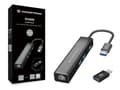 Miniatyrbild 4 av 4: Conceptronic DONN07B/ 3-portars USB-hubb med Gigabit nätverksadapter inkl. USB-C till USB-A-omvandlare Gränssnittshubb USB 3.2 Gen 1 (3.1 Gen 1) Typ-C