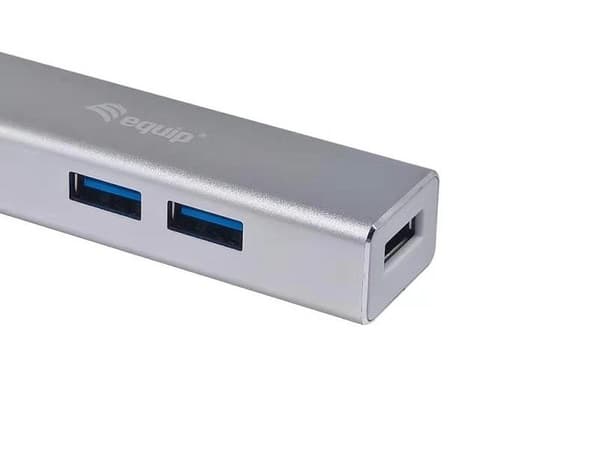 Udstyr 128958 Interface Hub USB 3.2 Gen 1 (3.1 Gen 1) Type-C 5000 Mbit/s Sølv (128958)