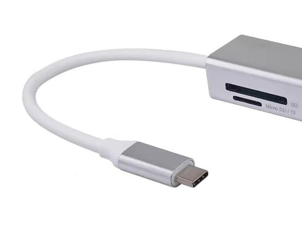 Udstyr 128958 Interface Hub USB 3.2 Gen 1 (3.1 Gen 1) Type-C 5000 Mbit/s Sølv (128958)
