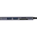 Miniatyrbild 3 av 5: InLine® multifunktionshubb USB 3.2 Gen.1, 2x USB-A 5Gb/s + HDMI 4K/30Hz + kortläsare, aluminium, grå (33271I)