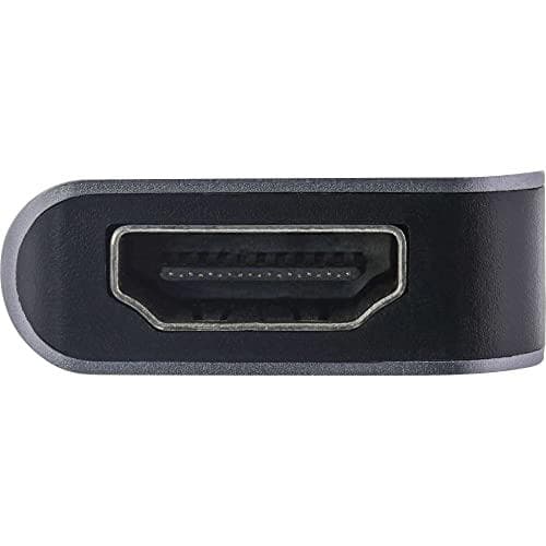 InLine® multifunktionshub USB 3.2 Gen.1, 2x USB-A 5Gb/s + HDMI 4K/30Hz + USB Type-C PD 87W, aluminium, grå (33271H)