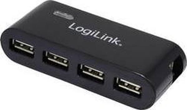 LogiLink UA0085 4 portar USB 2.0 hubb Svart
