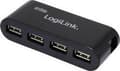 Miniatyrbild 3 av 4: LogiLink UA0085 4 portar USB 2.0 hubb Svart