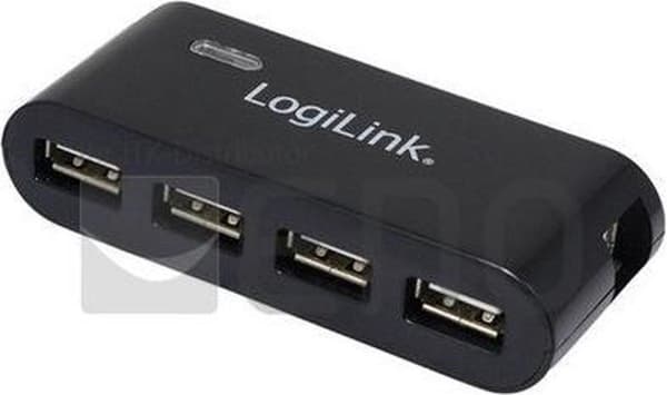 LogiLink UA0085 4 portar USB 2.0 hubb Svart