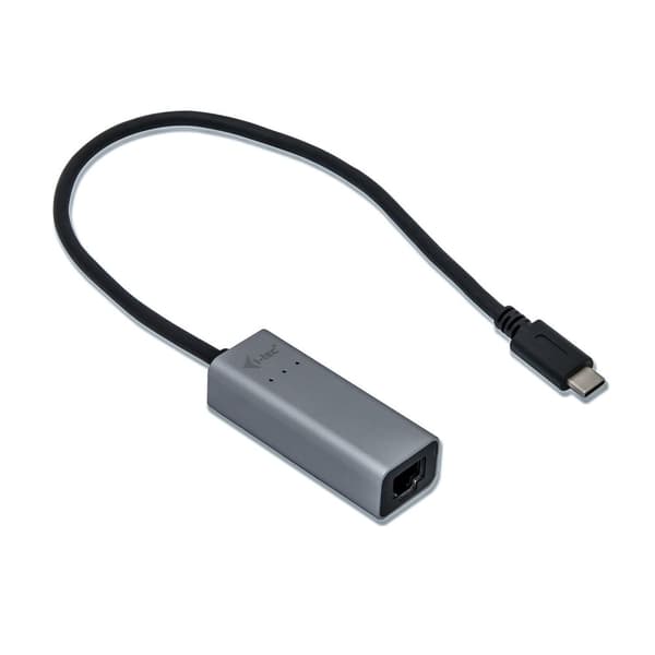Comdis i-Tec USB-C Metal Gigabit Ethernet Adapter - Nätverksadapter - USB-C 3.1 / Thunderbolt 3 - Gigabit Ethernet x 1 - Space grey (C31METALGLAN)