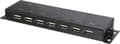 Pikkukuva 4 / 5: Renkforce 7-porttinen USB 2.0 -keskitin Metallikotelolla, seinäasennus Musta