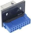 InLine® USB 3.0 til USB 3.1 Frontpanel Key-A Adapter intern (33446E) Flerfarvet