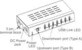 Miniatyrbillede 5 af 6: Renkforce 7 porte USB 3.2 Gen 1 hub Til industrielle applikationer, Til vægmontering Sort