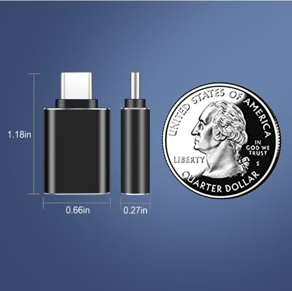 USB-C til USB 3.1 adapter Sort