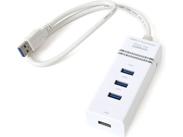 USB HUB Omega 3.0 4 portar vit (42463)