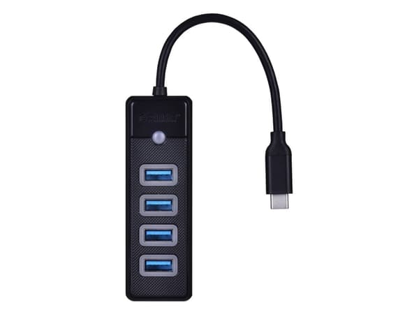Orico Adapter Hub USB-C to 4x USB 3.0 Orico, 5 Gbps, 0.15m (black)