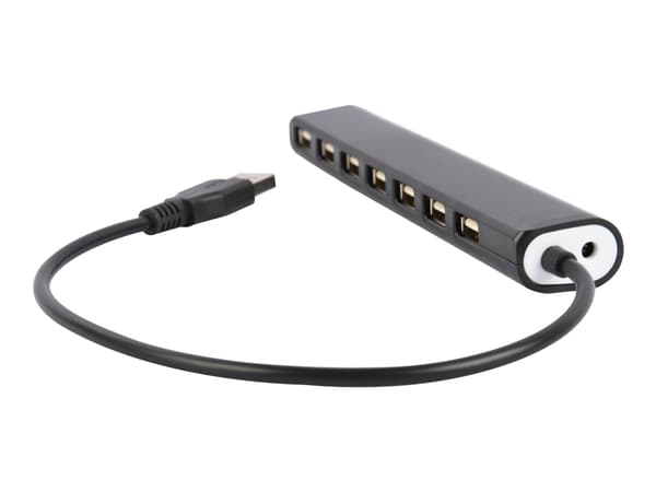 Gembird - Hubb - black - 7 x USB 2.0 - skrivbordsmodell