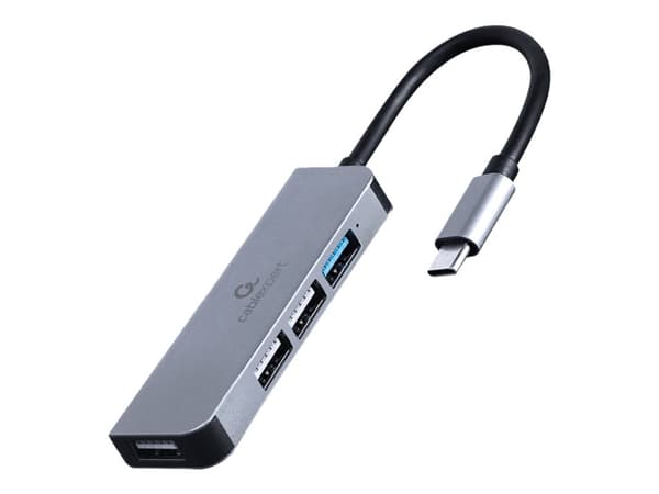 Cablexpert - Hubb - 4-port USB-C - 1 x USB 3.1 Gen 1 + 3 x USB 2.0 - skrivbordsmodell
