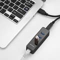 Miniatyrbild 3 av 4: Fantec UMP-3UE1000 - Nätverksadapter - USB3.0 - Gigabit Ethernet x 1 + USB3.0 x 3 - Svart (1959)