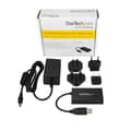 Miniatyrbild 6 av 6: 4-PORTAR USB HUB - USB 3 0 - USB-A TILL 3X USB-A OCH 1X USB-C - INKLUDERAR STRÖMADAPTER