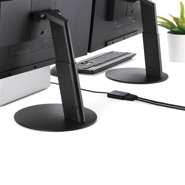 StarTech.com USB-C-HDMI-monimonitorisovitin - Thunderbolt 3 -yhteensopiva - 2-porttinen MST-keskitin - Ulkoinen videosovitin - USB-C - HDMI - Musta