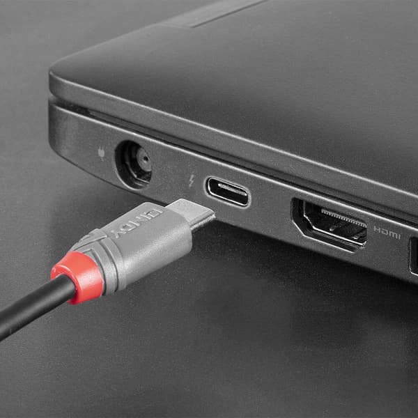 Lindy 3m USB 2.0 Typ C till Micro-B-kabel, Anthra Line Typ C hane till Micro-B hane (36893)