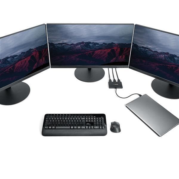 StarTech.com USB C till HDMI Multimonitor Adapter - 3 Port MST Hub - USB-C Multi Monitor - Monitor Splitter - USB 3.1 Typ C