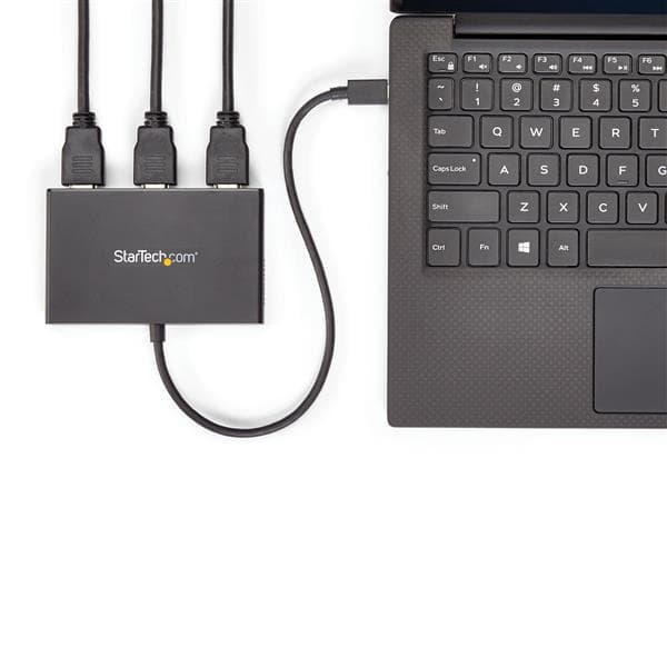 StarTech.com USB C till HDMI Multimonitor Adapter - 3 Port MST Hub - USB-C Multi Monitor - Monitor Splitter - USB 3.1 Typ C