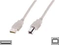 Miniatyrbillede 4 af 4: Digitus USB-kabel USB 2.0 USB-A-stik, USB-B-stik 1,80 m Beige