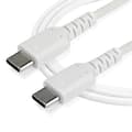 Pikkukuva 3 / 5: StarTech.com StarTech.com 1 m / 3,3 jalkaa USB C -kaapeli - Valkoinen - Aramidikuitu - USB-kaapeli - USB-C (M) suoraan USB-C (M) suoraan - Thunderbolt
