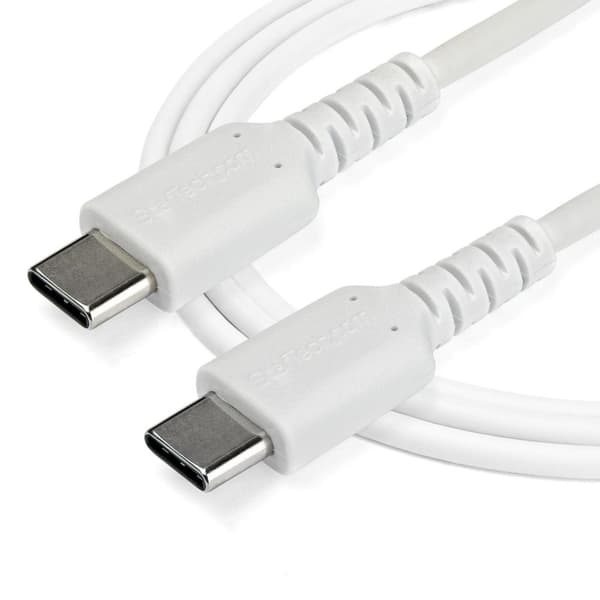 StarTech.com StarTech.com 1 m / 3,3 jalkaa USB C -kaapeli - Valkoinen - Aramidikuitu - USB-kaapeli - USB-C (M) suoraan USB-C (M) suoraan - Thunderbolt