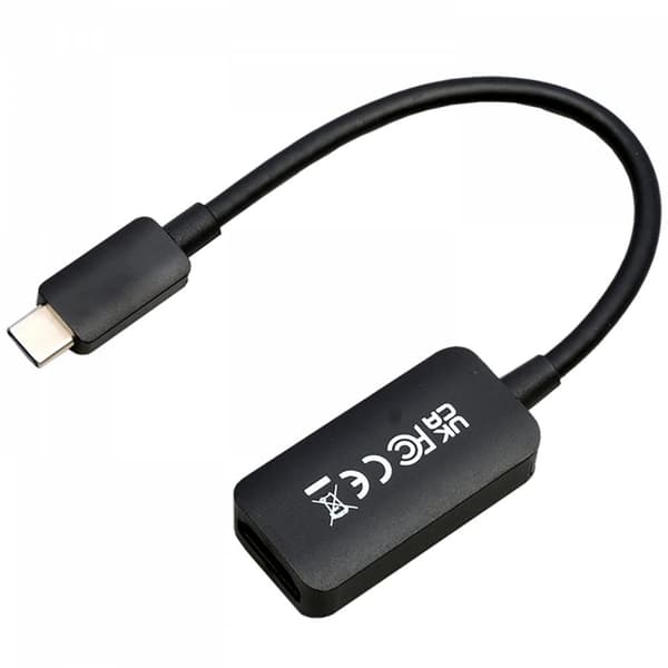 V7 - Videoadapter - USB-C han til HDMI hun - tredobbelt isolering - sort - 4K 60 Hz understøttelse
