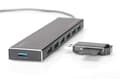 Miniatyrbild 2 av 6: DIGITUS USB-hubb - 7 portar - Super-Speed USB 3.0 - 5 GBit/s - Plug&Play - aluminiumhölje - svart