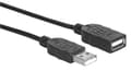 Miniatyrbild 2 av 3: Manhattan Hi-Speed  - USB-förlängningskabel - USB (M) till USB (W) - USB 2.0 - 300 V - 0.5 A - 1 m - gjuten - svart