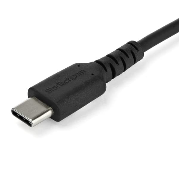 StarTech 2 m / 6,6 fod. USB C-kabel - Sort - Aramidfiber - USB-kabel - USB-C (M) Lige til USB-C (M) Lige - Thunderbolt 3 / USB 2.0 - 2 m - Sort