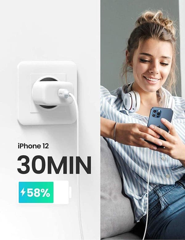 UGREEN - Laturi USB C - 20W - Virtalähde USB-C