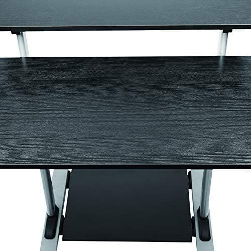LogiLink BP0070 kompakt og rullebar stående computerarbejdsstation sølv/sort