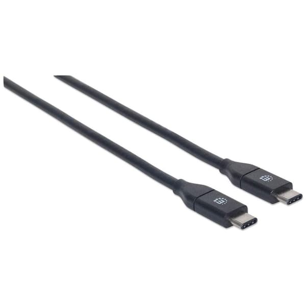 Manhattan 354899 USB 3.1 Typ C Gen2 Kabel Typ C Hane till Typ C Hane 10 Gbit/s 0,5 m Svart