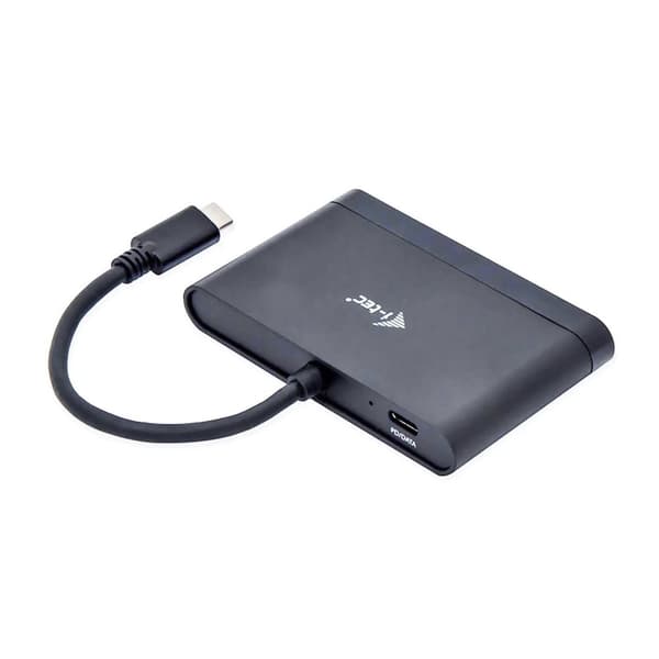 I-TEC USB-C HDMI och USB-adapter med strömförsörjning, 1xHDMI 4K, 2xUSB 3.0-port, 1xUSB-C Power Delivery/Dataport kompatibel med TB 3 (C31DTPDHDMI)